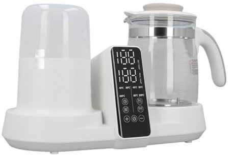 Garosa Calentador Inteligente de Biberones con Control de Temperatura para Leche con Hervidor, Funcionamiento Conveniente, Ajuste de Temperatura