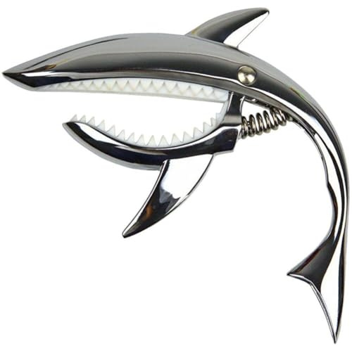 Muteitt Metall Shark Gitarre Capo Lustige E-Gitarre Ukulele Capo Gitarre Saiteninstrument Zubehör Für Banjo Mandoline