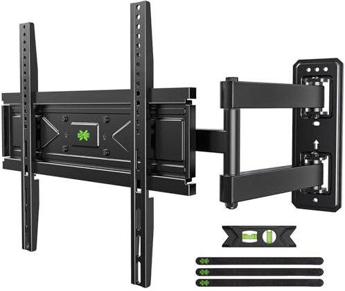 USX MOUNT Swivel TV Wall Mount for 26-60 Inch TVs up to 80 lbs, Single Articulating Arm, Full Motion TV Wall Mount Bracket with Swivel and Tilt, Max VESA 400x400mm