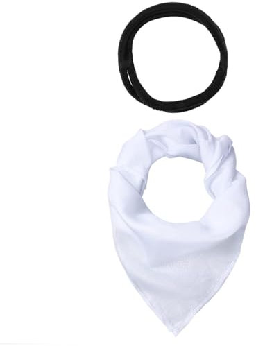 Yaoliucp Shemagh Schal araber muslimischer Palästina-Schal mit schwarzem Stirnband weiche atmungsable faltbare winddichte Wüstenturban für Männer Arabische Kostümzubehör (weiß), Shemagh Schalmänner