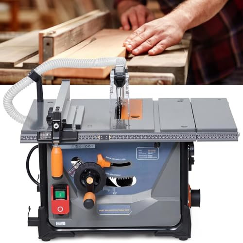 twostronking Sierra Ingletadora Compuesta De 8,5 Pulgadas, 5000 R/Min, con Mango De Ajuste De Dientes De Sierra, Tasa De Absorción De Polvo del 98%, Se Puede Utilizar para Tableros De Carpintería DIY