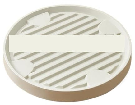 GOXQIT Vassoio for vasi da Fiori Rimovibile con Ruote Pallet for fioriera Mobile Rotondo Supporto for fioriera for Piante da Fiore for Alberi da Interno for Esterni per Balcone(White,22cm)