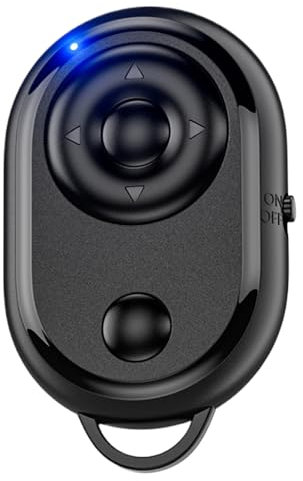 Scroller Fernbedienung für Smartphones - Kabelloser Foto Und Video Fernauslöser - Fernbedienungstaster Für Videoaufnahmen Vlogging Und Ebook Lesen Mit Smartphone Und Tablet