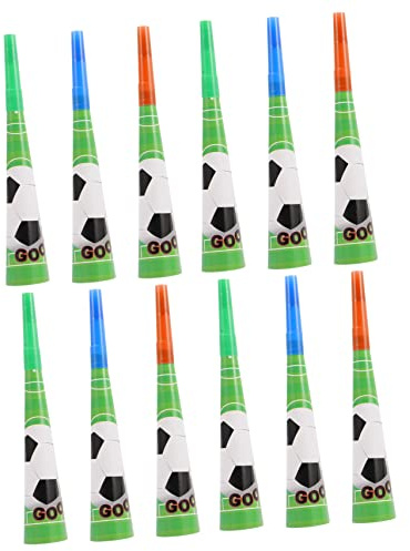 Zerodeko 18 pollici Trombette da Festa Tema Calcio Soffiatori Musicali Plastica Resistenti Compleanni e Feste Sportivo