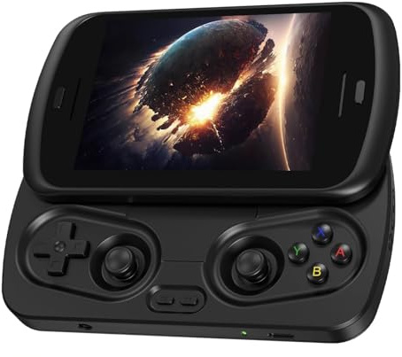 RG Slide Android 13 Retro Game Console, 128GB Internal Storage + 256GB SD Card, 9000+ Titles, Powerful Performance, 1280 * 960 120Hz 4.7 Slide Display, AI Assistant, Wi-Fi, Bluetooth (128GB)
