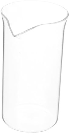 Hohopeti Coffee Press Replacement Glass Cup with Lid for Coffee and Tea Brewing, 350ml Heat-Resistant Beaker Suitable for Office and Home Use