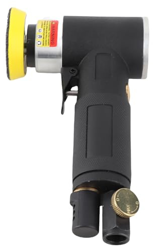 Zerodis Mini Smerigliatrice Angolare Levigatrice Ad Aria, Utensile Pneumatico Professionale con velocità Regolabile 16000 Giri/min per Lucidare Ceratura Legno Metallo Plastica, Design Compatto e