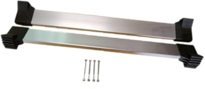 wisoolkic Barra de Equilibrio Universal para Escalera telescópica de aleación Aluminio Que Ofrece Estabilidad y Seguridad con Cubiertas para los pies, Adecuada para el hogar, Escalera telescópica