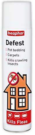 Beaphar - Defest Household Flea Spray - Kills Fleas, Ants & Cockroaches - Treats Flea Infestations in the Home - Fast-Acting Insecticidal Spray - 400ml