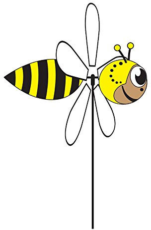 Elliot ELGIROGU Girouette Abeille, Multicolore, 32 x 40 x 65 cm