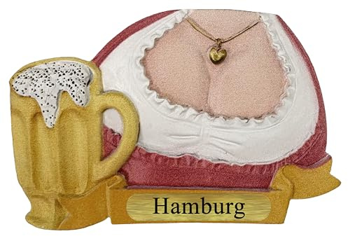 Kühlschrank Magnet Polyresin Bierkrug Maß Bier Dirndl Busen - Hamburg A8