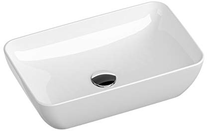 Design Waschbecken | Aufsatzwaschbecken | Rechteckig Waschtisch | Keramik Waschschale | Handwaschbecken UNI SLIM 500 R | RAVAK