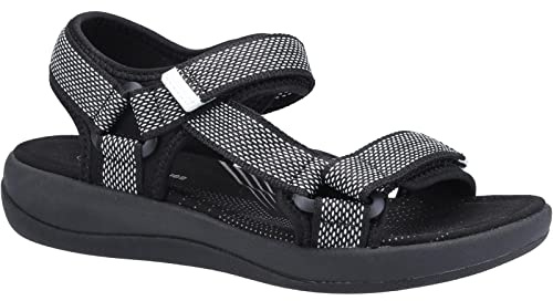 Hush Puppies Women's SARA Fisherman Sandal, Black, 6 UK, HPW1000-173-1