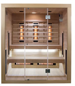 SaunaMed 2-6 Person Full Spectrum Infrared Indoor Sauna EMR Neutral™ 13A Plug & Play (6 Person)