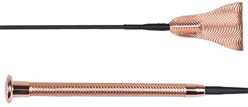 ARBO-INOX Springgerte spiralförmiger Griff 65cm mit Klatsche (Rosegold)