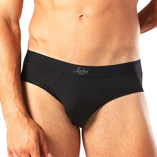 Liabel® 5 Slip Uomo Microfibra Senza Cuciture Intimo Mutande Uomo Colorate alla Moda Bianchi Neri 2 Neri 2 Blu 1 Grigio (2 Neri 2 Blu 1 Grigio, L/XL)