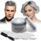 4.23 oz colorant colorant temporaire pour cheveux coiffure pour hommes brosse pour cheveux crème instantanée boue crème naturelle pour cheveux fête (Gris)