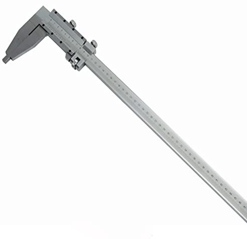 KOOKYY Calibradores digitales de 500 mm, calibrador Vernier de 20 pulgadas, calibre deslizante de acero con estilo de punta de 0 a 500 mm de mandíbula larga, herramienta de calibre de medición