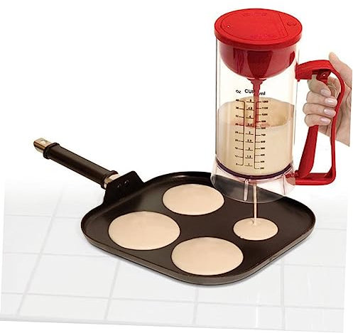 YARNOW Distributeur De Pâte à Crêpes Séparateur De Graisse Outil De Cuisson pour Crêpes Gaufres Muffins Et Pâtisseries Distributeur