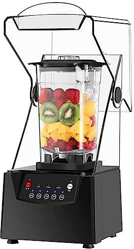 PARFCO Batidora batidora, batidora Inteligente de 2 litros, batidora Potente de 2000 W para Cocina con Campana insonorizada para Cocina, Leche, té, café, Postre, Tienda de Ocio