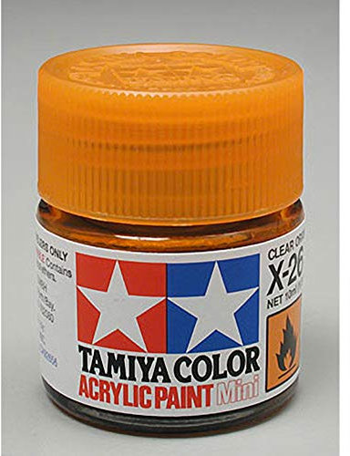 Tamiya Acrylic Mini X-26 Clear Orange 10ml Paint Bottle