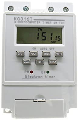FBITE 220V Automatiquement Micro Ordinateur Minuterie Commutateur Déconnecter 1min-168h for Cuisinière Électrique Lampe Chauffe-Eau.. Disjoncteur
