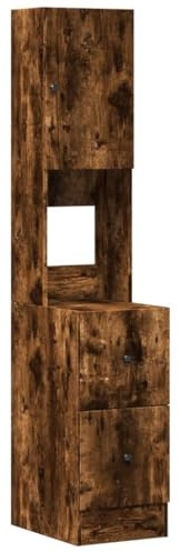 vidaXL Küchenschrank Räuchereiche 35x50x180 cm Holzwerkstoff