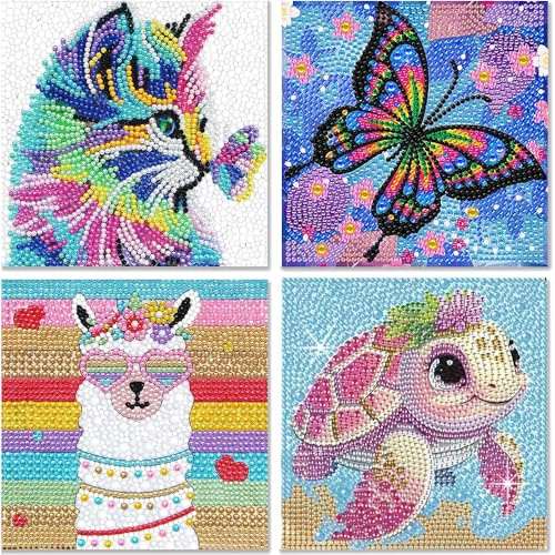 Aieraczy 5D Diamond Painting Kit Completo, Pittura Diamante per Bambini, Quadri con Perline per Decorazione Pareti Casa,Fai Da Te Regalo