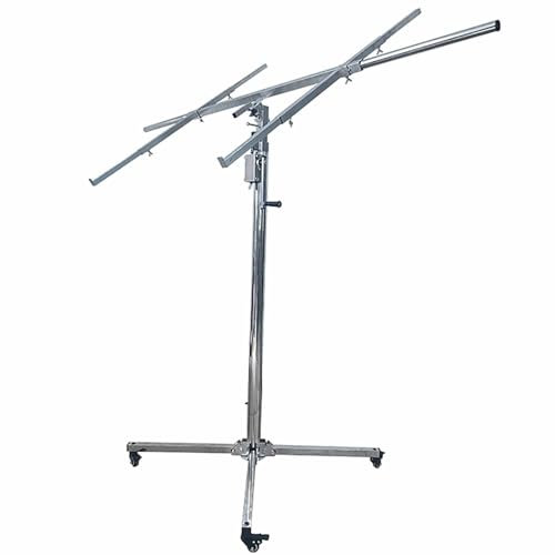 DKPLOE Plattenheber Montagehilfe für Trockenbau Plattenheber Trockenbau 4 Räder für Rigips Rigipsplatten Gipskartonplatten Spanplatten Holzplatten etc(3.3M)