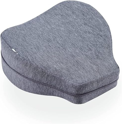 Z-hom Kniekissen Ergonomisches Kniekissen für Seitenschläfer, Memory-Schaum-Stützkissen, Grau
