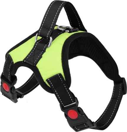 Wodondog Arnés para Perros Reflectantes Cómodo Transpirable Chaleco Acolchado Ajustable Arnés para Perros Grandes Medianos Pequeños