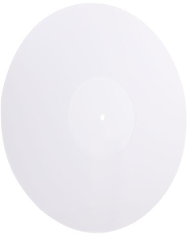 HOMSFOU Disc-schutzmatte Für Vinyl-Plattenspieler Home Disc Mat Matte Für Plattenspieler-zubehör Acryl Weiß Antistatisch