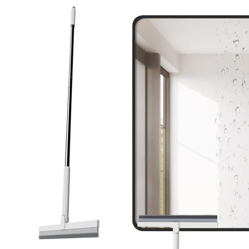 Escoba de limpieza para interiores, escoba mágica, herramienta de barrido de cabello con cabezal giratorio de 180 grados, multifuncional, limpiador doméstico para baño, ventana, cocina