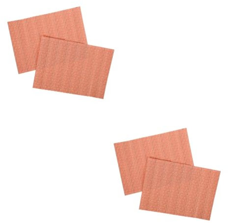 Hemobllo 4hojas Mini Papel Autoadhesivo para Casa De Decoración De Paredes Diseño De Rojo De Aplicar y
