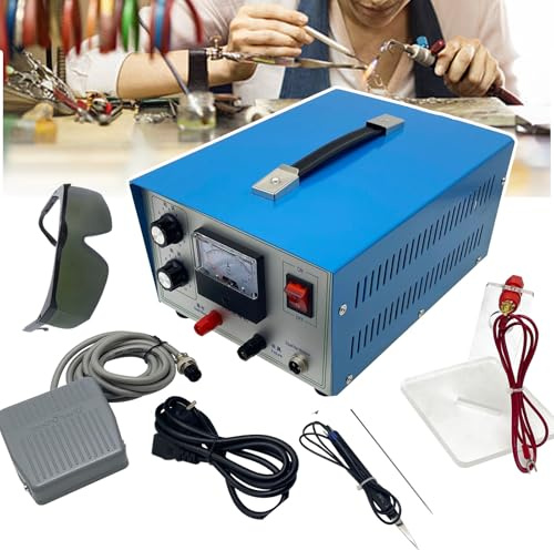 Saldatrice a punti portatile, 300 W, saldatrice elettrica a impulsi per gioielli, saldatrice a punti ad alta potenza per saldatura fai da te a batteria