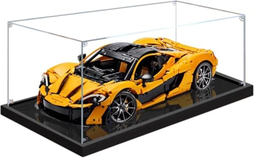 Acryl Vitrine für 42172 McLaren P1 Bausatz Sportwagen: Auto-Modell mit Transparentem Display Case Box – Für Modell-Sammler & Enthusiasten, 62 x 30 x 20CM (Modell Nicht enthalten) (2mm)