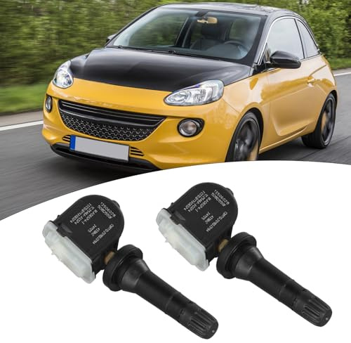 Violiica Reifendrucksensor TPMS für Opel Adam (Bj. 2012–2017), Ampera, Antara, Corsa D/E, Mokka, Zafira C – 13506028, 1/2/4 Stück, ABS, Schwarz