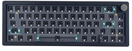 Buhdjfnke Kit Tastiera Meccanica GMK67 Tastiera con A Guarnizione Retroilluminata RGB Wireless 3-MOD Bluetooth 2.4G Sostituibile A Caldo Nera