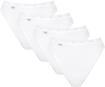 Sloggi Damen Unterhose Basic+ Tai , 4-Pack, 44, Weiß