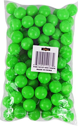 Fairly Odd Novelties Mini-Tischtennisbälle, 19 mm Durchmesser, 100 Stück, grün, 19 mm