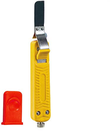 Cable Wire Cutter 8 to 28mm Cable Stripper Yellow Stripper Plier Dismantling Tool for Insulated Non-Insulated Wire Cable (LY25-5)