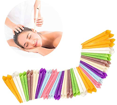 Beeswax Ear Candle Cones Ear Wax Candles Remover for Blocked Ears（50 pcs）