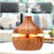Recalma 300ml Aroma Diffusor für Duftöl, Aromatherapie, Ultraschall-Luftbefeuchter, Ölverdampfer, 7 Farben integrierte LED-Beleuchtung, BPA frei für Schlafzimmer, Büro oder Spa, verbessert raumduft