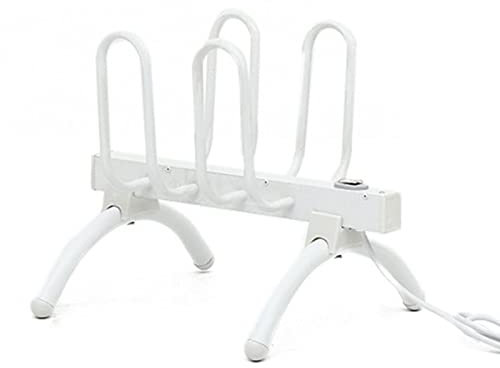 WPHH Sèche-Chaussures Électrique, Chauffe-Chaussures Électrique Autonome Portable avec Commande À Un Bouton, Machine De Séchage De Chaussures en Alliage D'aluminium 2 Paires