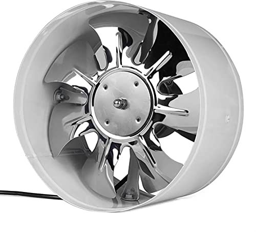 caihuashopping Exhaust Fan 4/6/7 Low Noise High Speed Inline Duct Bathroom Toilet Wall Ventilation Fan Booster Exhaust Blower Air Cooling Vent Access, White Vent Fan (Size : 7 inches)