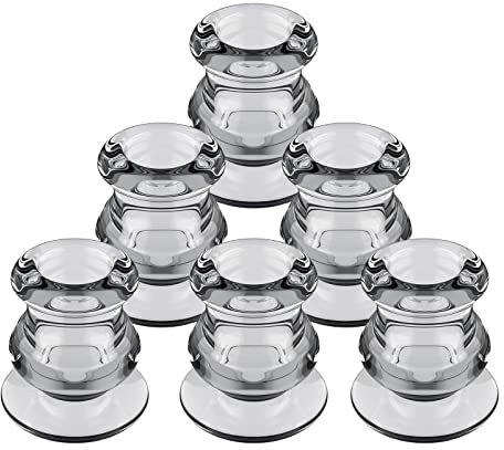 LALAGO Set di 6 Portacandele in Vetro per Candele a Bastoncino - Decorazione