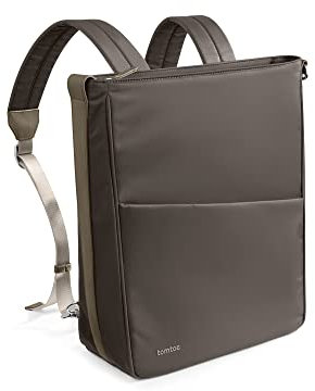 tomtoc Laptop Rucksack, Damen 3-Wege Umhängetasche Schultertasche Backpack Daypack Tote Bag Pack für Arbeit Uni Travel, Alltagsrucksack Schultertasche Laptoptasche Passt 14 Zoll Laptop