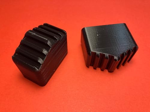 2 Stück Fußkappen Leiternfüße passend für HAILO Haushaltsleiter 40x20mm schwarz Y