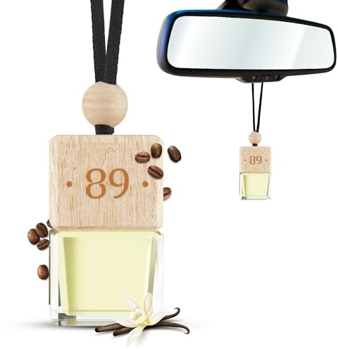 Aromatic 89 – Hängande luftfräschare i glas – lyxig doft för bilar, skåp och mer – fräscha upp ditt rum med doft