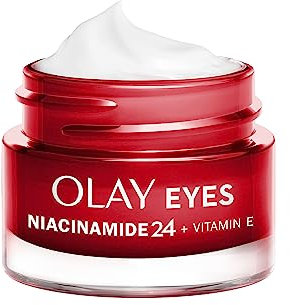 Olay Contorno de Ojos con Niacinamida. Hidratante Antiarrugas y Antiedad para la Zona de los Ojos con Niacinamida. Sin Perfume. 15 ml